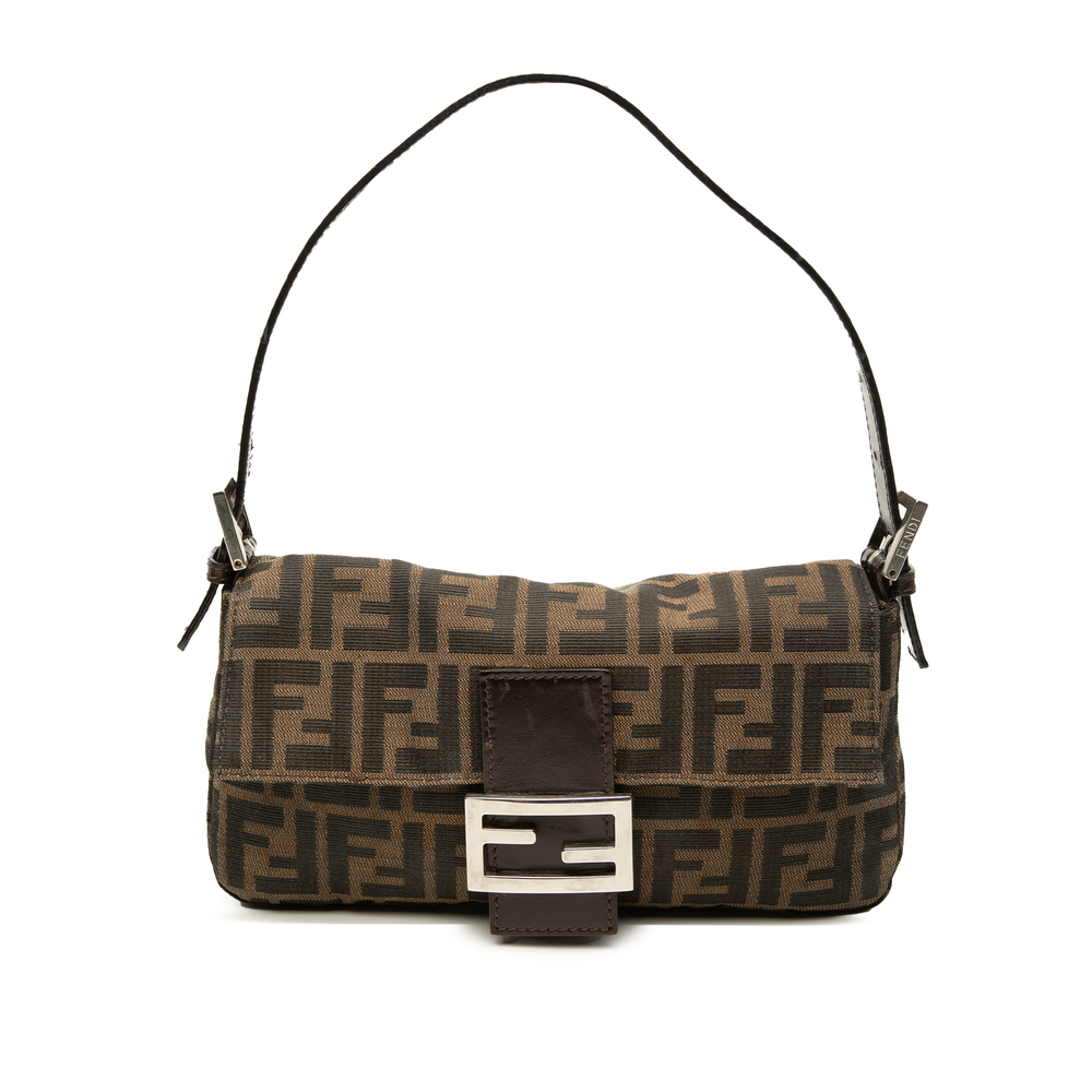 Pre-Loved Fendi Zucca Canvas Baguette